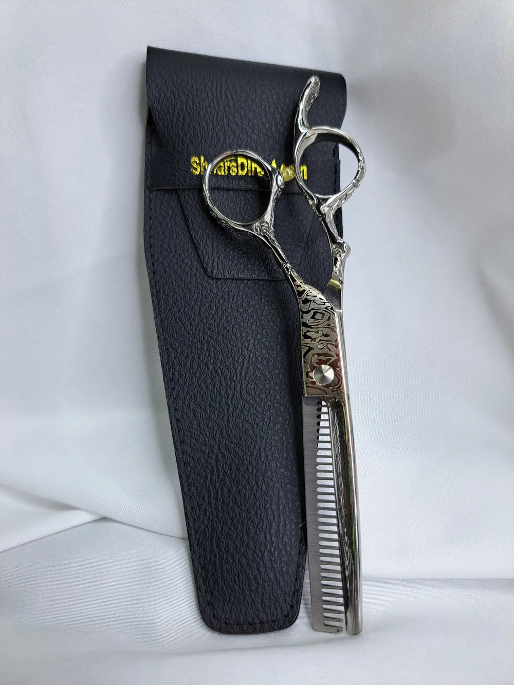 SHEARS DIRECT 30 TOOTH PRECISE TEXTURING THINNING SHEARS ROSE ETCHED